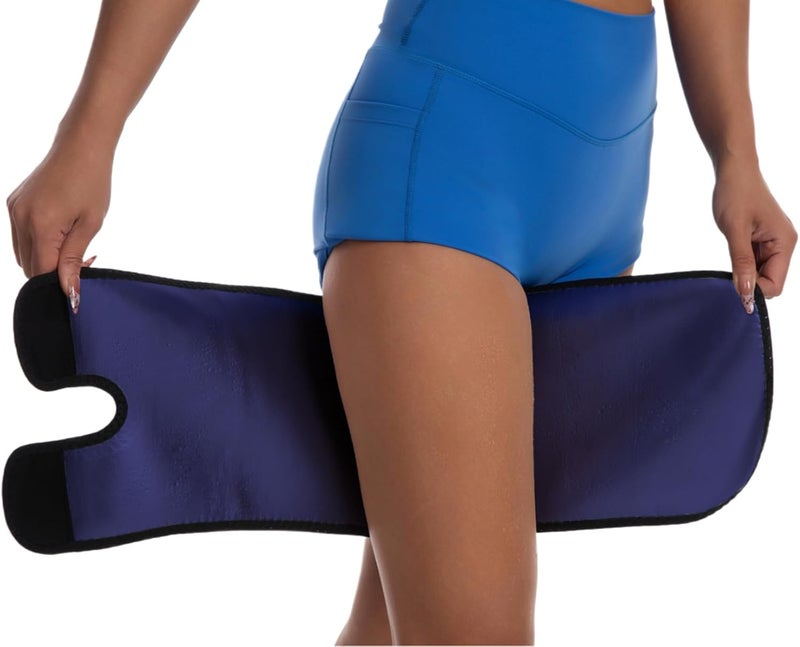 Dokelovy Sauna Leg Sleeves 2-Pack Adjustable Thigh Wraps for Women & Men,Sweat Thigh Trimmer Slimming Workout Gear Fat Burn - Image 1
